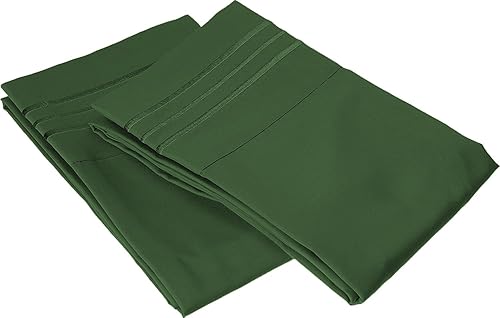 Elegant Comfort Fundas de almohada de microfibra de alta calidad 1500 de alta calidad, resistentes a las arrugas y a la decoloración, ultra suaves,