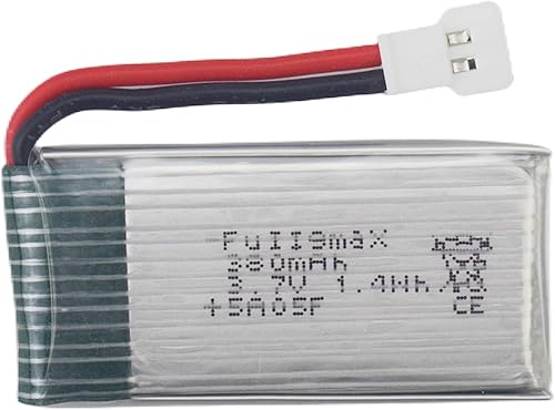 Miniatura 3 de Fytoo 4 unids 3.7 V 380 mAh batería de litio para E016H E016F Hubsan X4 H107 H107C H107D H108 H107L V252 JXD385, F180C, UDI U816A, H6C RC Drone