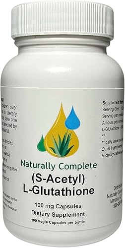 S-acetil L-glutatión 100 mg. 100 VCaps | Sin OMG | Sin soja | Sin gluten