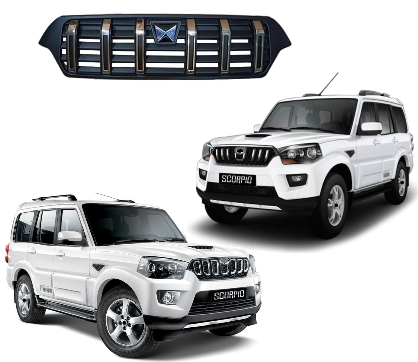 Facelift 2022 Grill Compatible with Mahindra Scorpio S10, S11 (2018-2021)-image-31