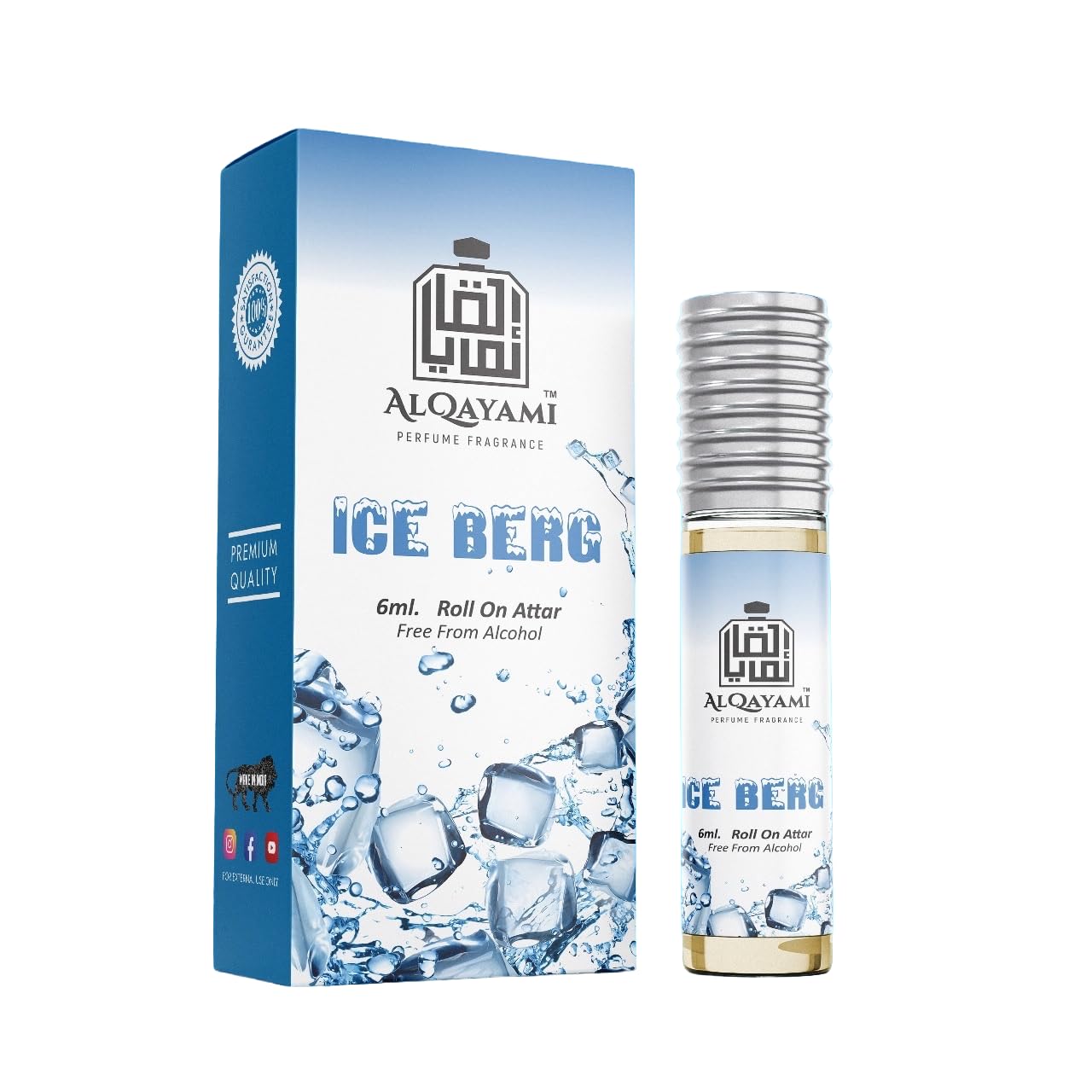 Al Qayami Roll-On Attar | 6ml Alcohol-Free Perfume Oil | Long-Lasting Fragrance for Men & Women (Ice Berg)-image-30