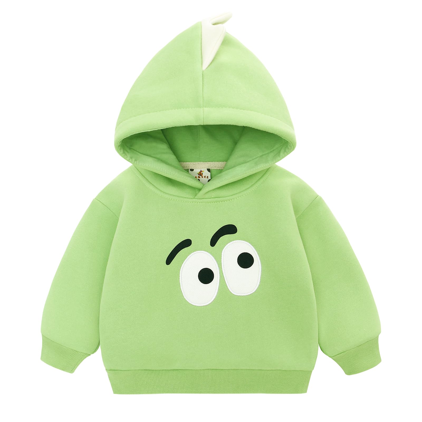 famuka Sudaderas con Capucha Bebé Niña Niño Color Liso Forro Polar (Verde, 24M)