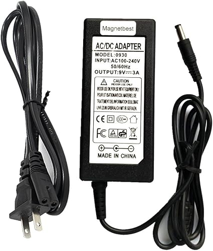 Cargador adaptador de CA de 9V 3A para LINE6 POD HD300 HD400 HD500 HD500X HD Bean DC-3G Fuente de alimentación con cable
