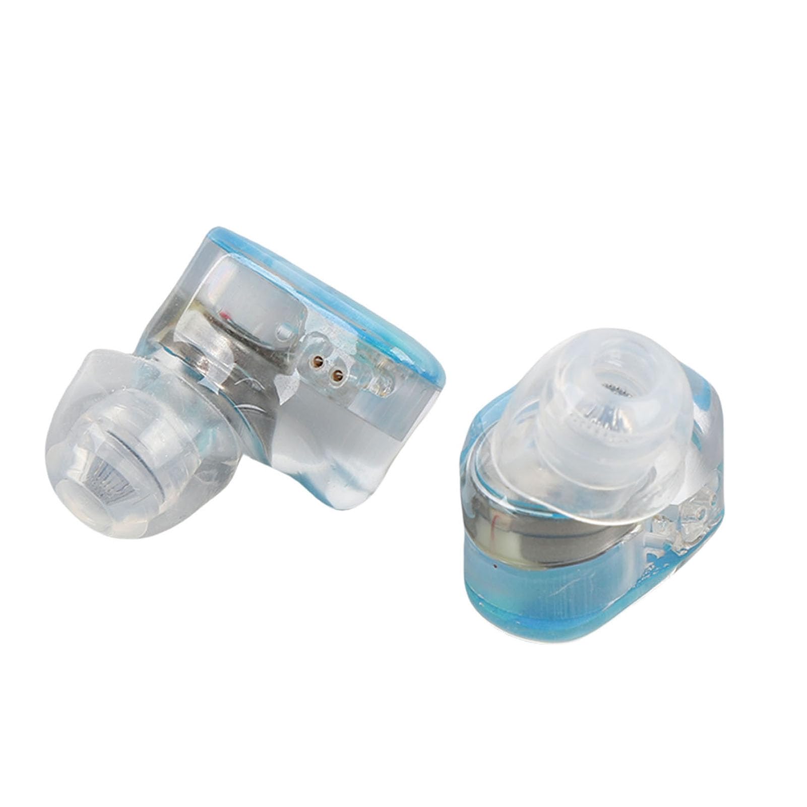 Matybobe Auricolari IEM Auricolari Cablati HiFi Cuffie con Cancellazione del Rumore per Musicisti Cantanti Stage Studio (Azzurro)
