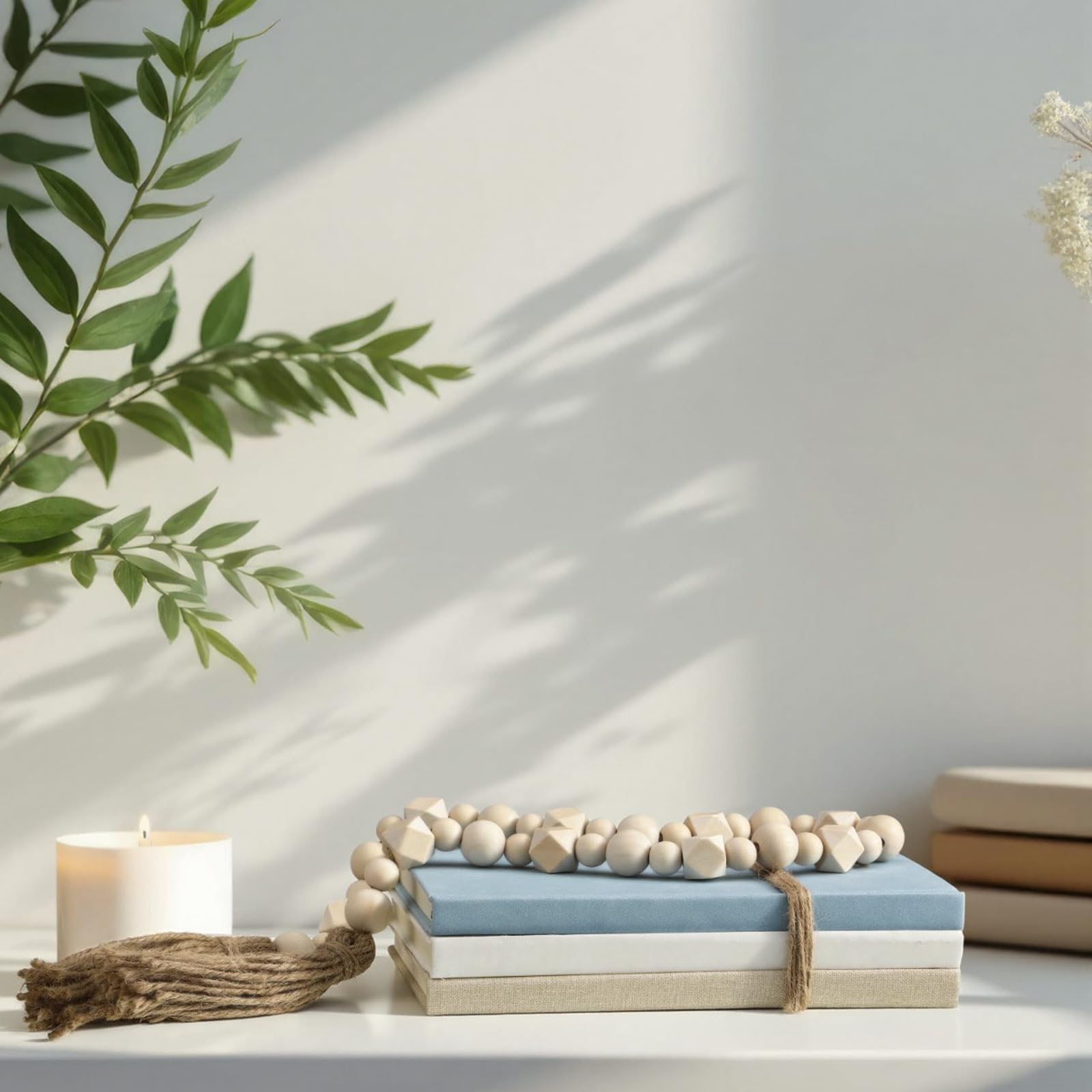 Feifeiya Set di 3 libri decorativi finti per la decorazione della casa, grigio blu