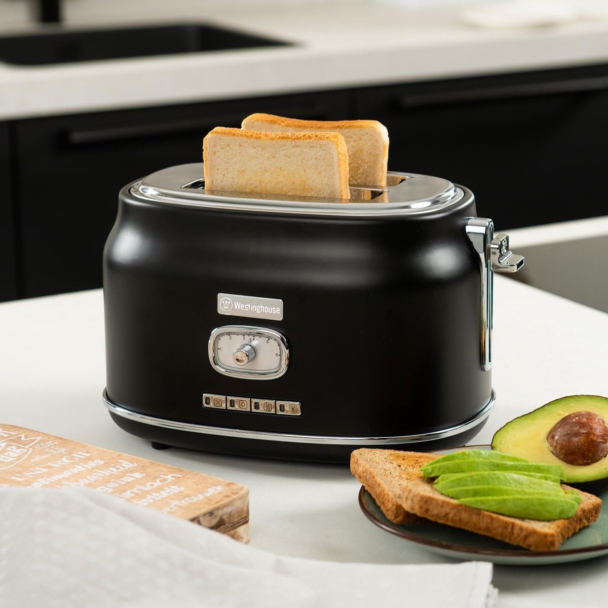 Westinghouse Retro Toaster - 2 Slice, 6 Levels -7