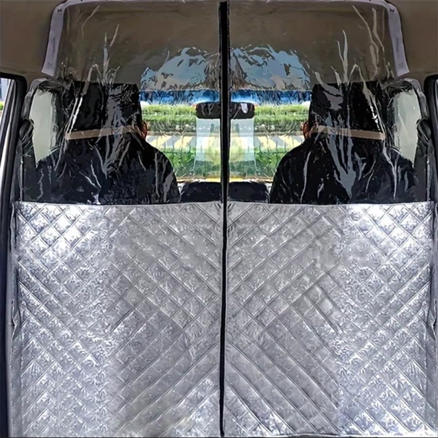 Autoteiler-Isolation Rideau de climatisation de la climatisation du Soleil Protection du Soleil Confidentialité à l'isolation Thermique Rideau pour Fo-RD Transit Custom Camping-Car du Caravane