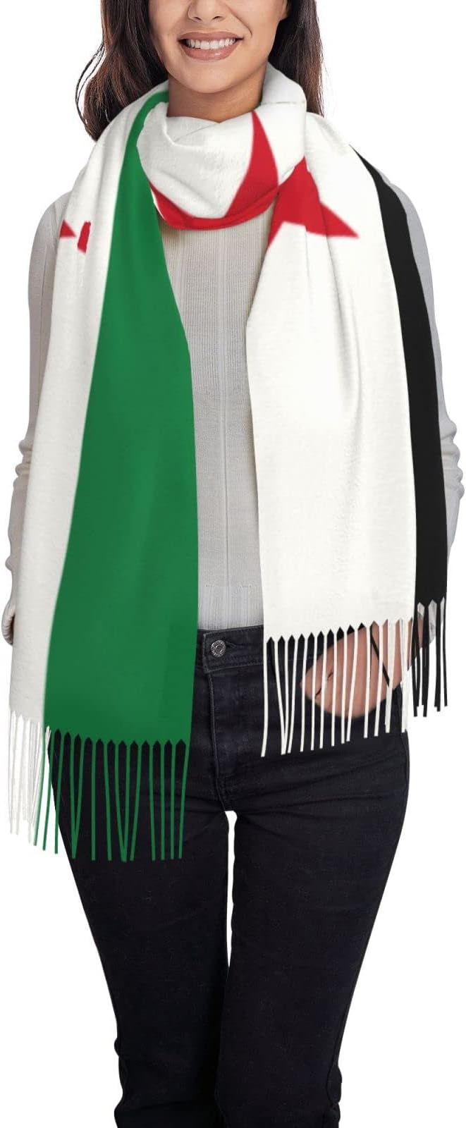 TZT Lebanese flag map Scarf For Women and Men Winter Warm Scarves Large Shawl Wrap Shawl Gifts