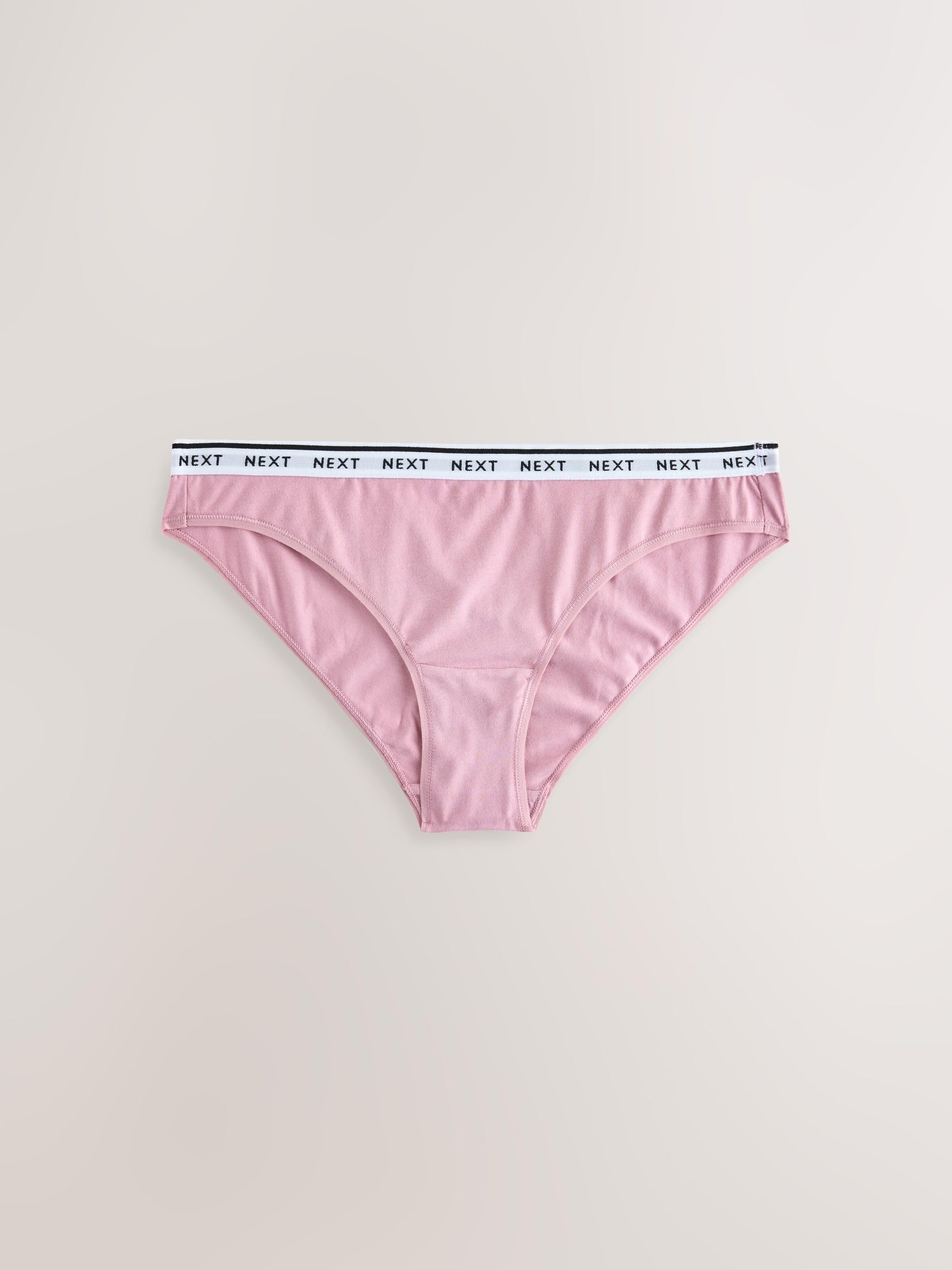NEXT Mujeres Pack de 7 Braguitas brasileñas de algodón con Logotipo