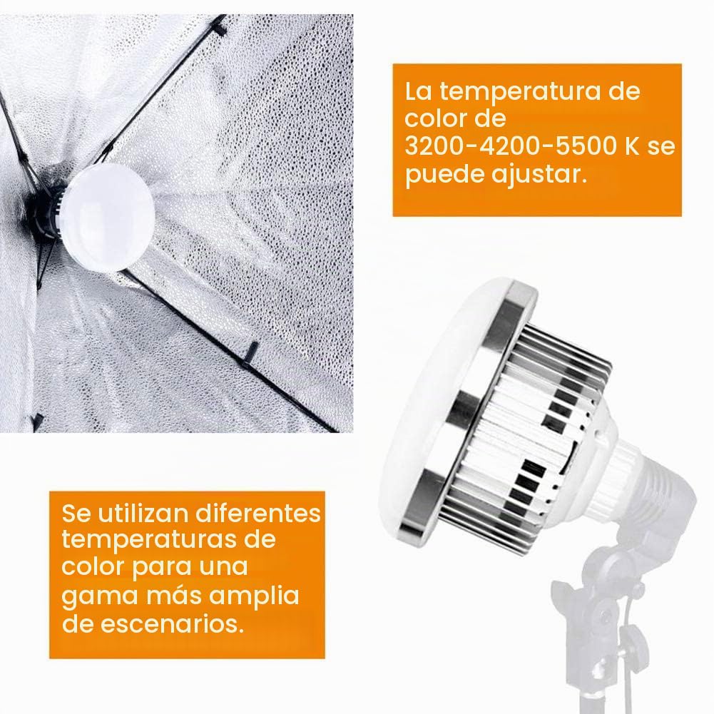 Bombilla LED 85W 2700-6400K con Control Remoto E27