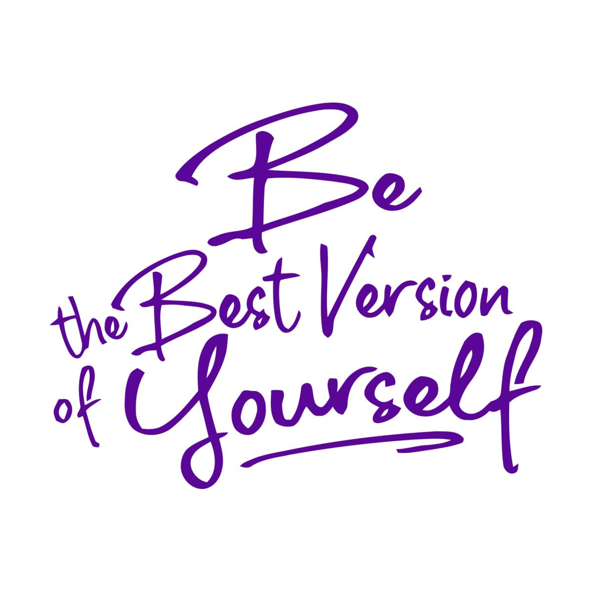 Gym Office Inspirational Quote Wall Sticker Kids Room Be The Best Version of Youself Wall Decal Fitness Crossfit Small - 44x56cm — image 1