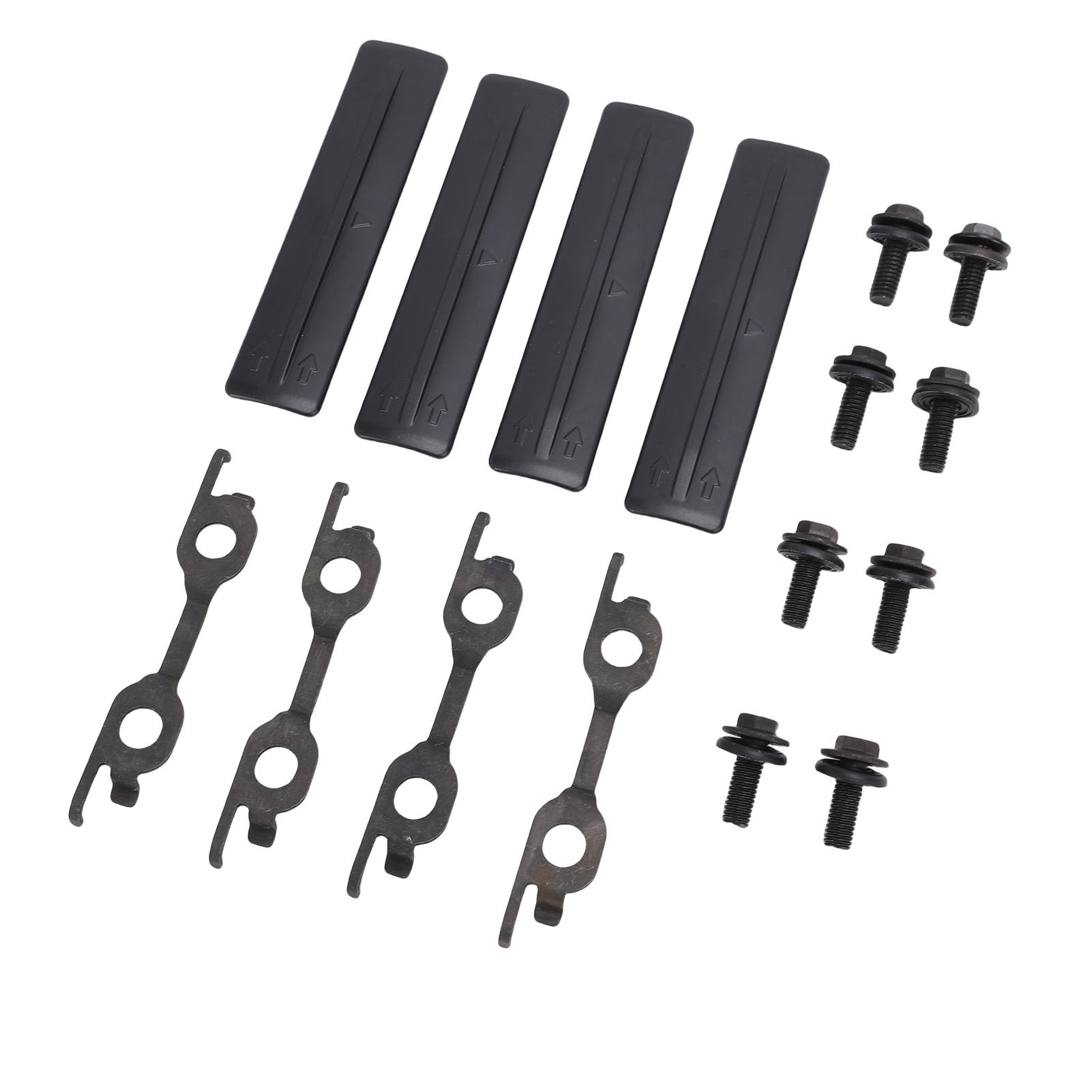 Kit de Retrait de Barres de Toit, Ensemble de Cache-Trous de Galerie de Toit étanche, Cache-Trous en Plastique Noir avec Numéros OEM, Idéal pour Les Véhicules 2006-2018, 75596-35030 08C47