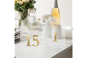 Wedding Table Numbers 1-15 - Elegant Table Decorations for Special Occasions