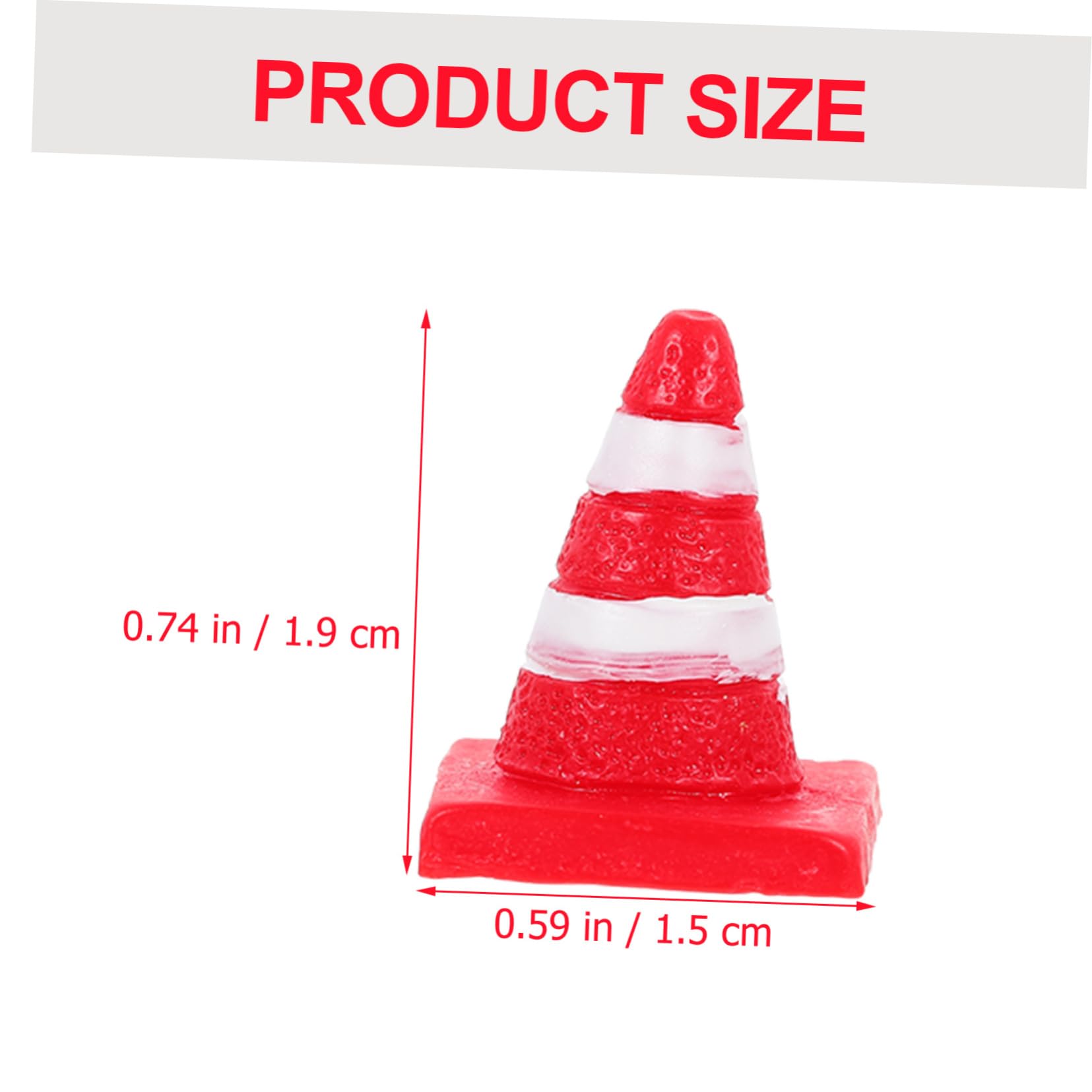 YARNOW Artistic Mini Road Cone Toys 10pcs Traffic Cone Sign for Boys and Girls Children Cognitive Toy