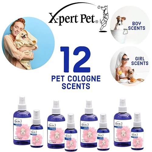 Vista 14 de Showseason Animal Products X-Pert Pet Sweet Pea Pet Colonia para mascotas, 2.5 onzas para perros, eliminador de olores de larga duración, libre