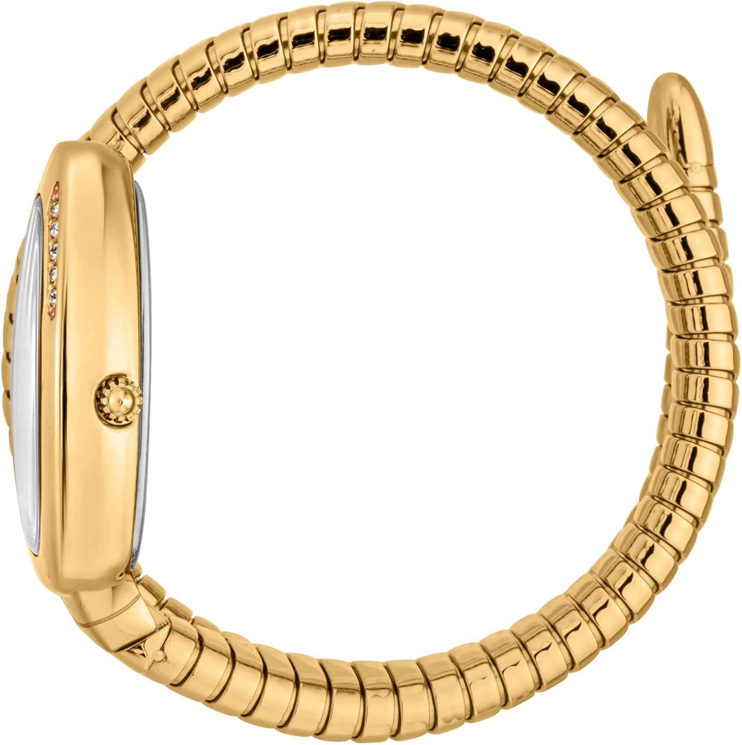 Just Cavalli Signature Snake Serpente logo - Orologio elegante da donna al quarzo moda bracciale flessibile giro singolo e cassa in acciaio inox