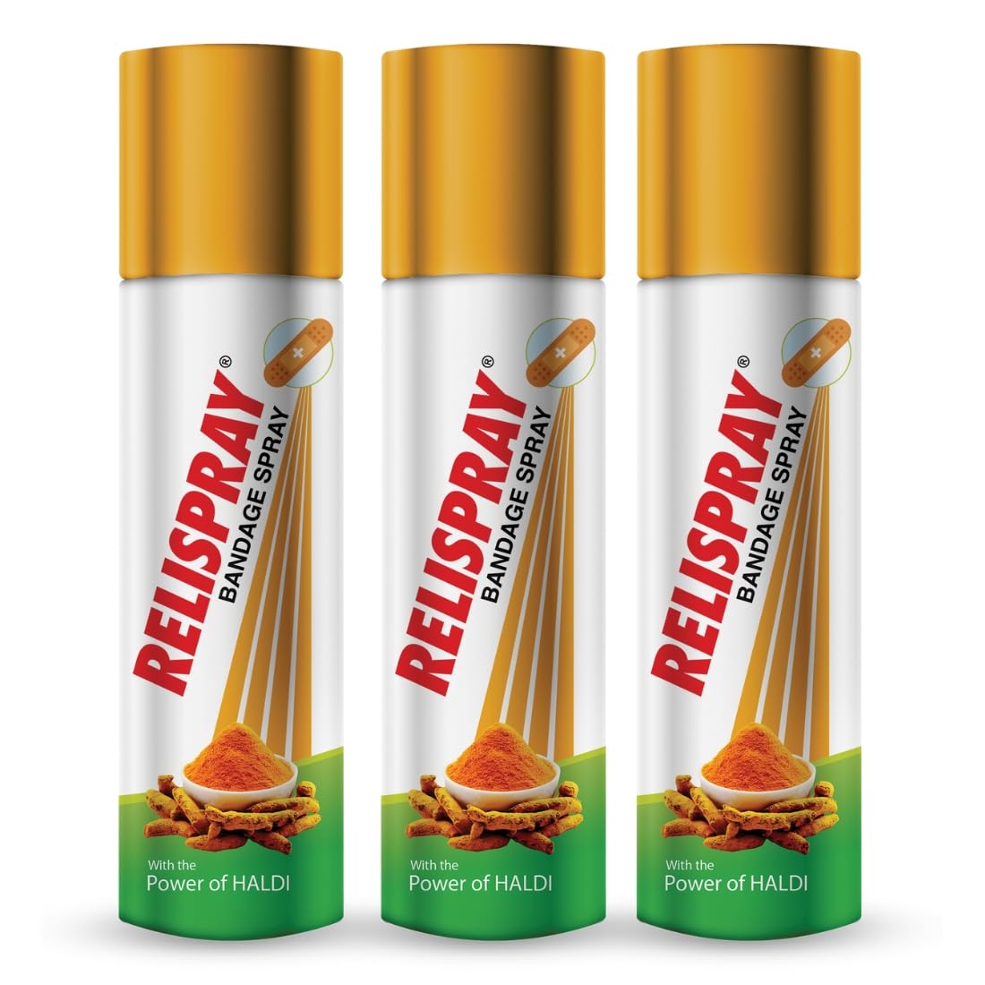 RELISPRAY Bandage Spray | Ayurvedic Spray | Antiseptic Spray | Power of HALDI | Creating Waterproof, flexible skin-like layer | 36g Pack of 3 (B0D3VCW4B3) Amazon Price History, Amazon Price Tracker