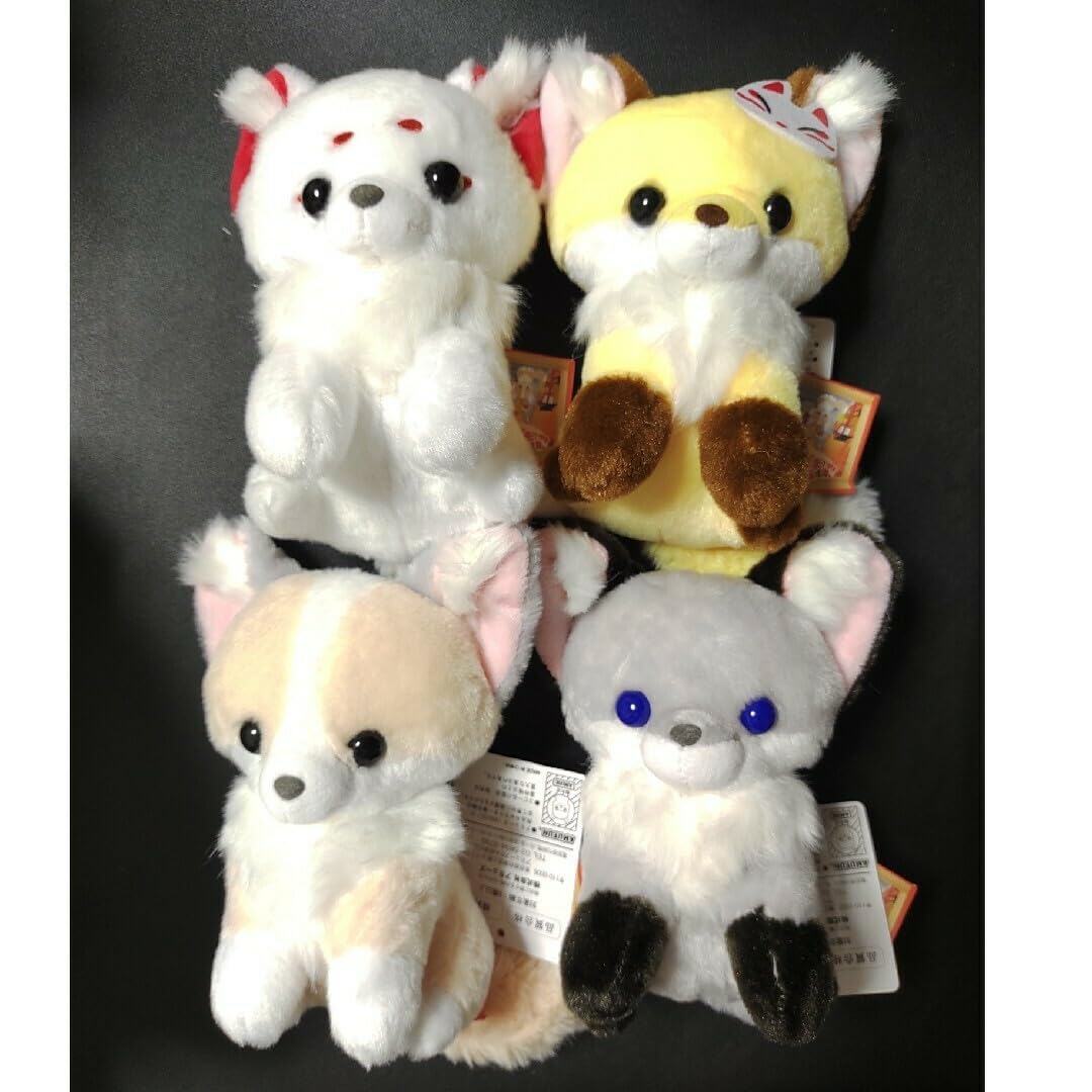 Amazon | ちょこんとキツネ とおりゃんせ 全4種 コンプセット わたあめ