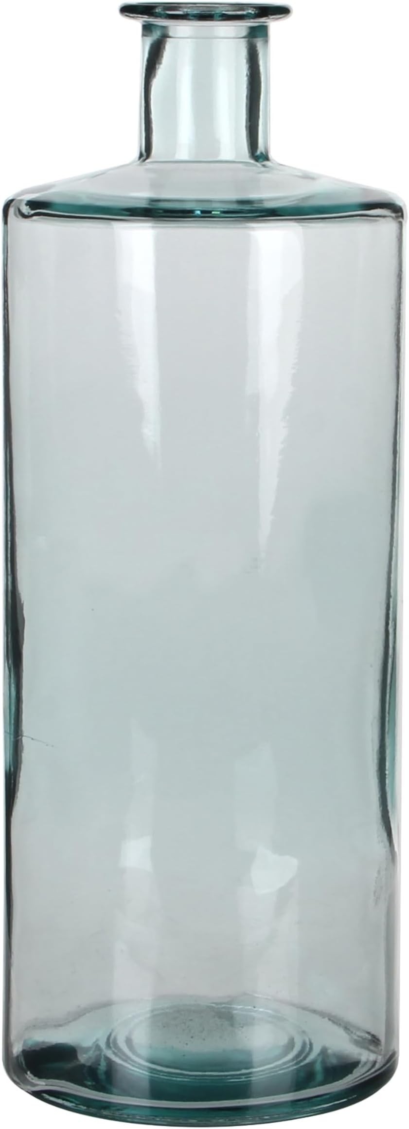 MICA Decorations Guan glass bottle/vase, glass, transparent, Glass, Transparent, H. 40 cm D. 15 cm