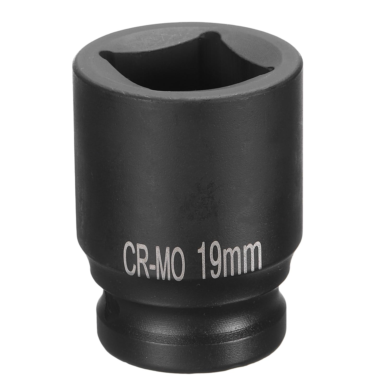 HARFINGTON 4 Point Square Socket 1/2" Drive 19mm Metric Square Impact Socket CR-MO Blackening Standard Wheel Sockets Pneumatic Socket Tool for Auto