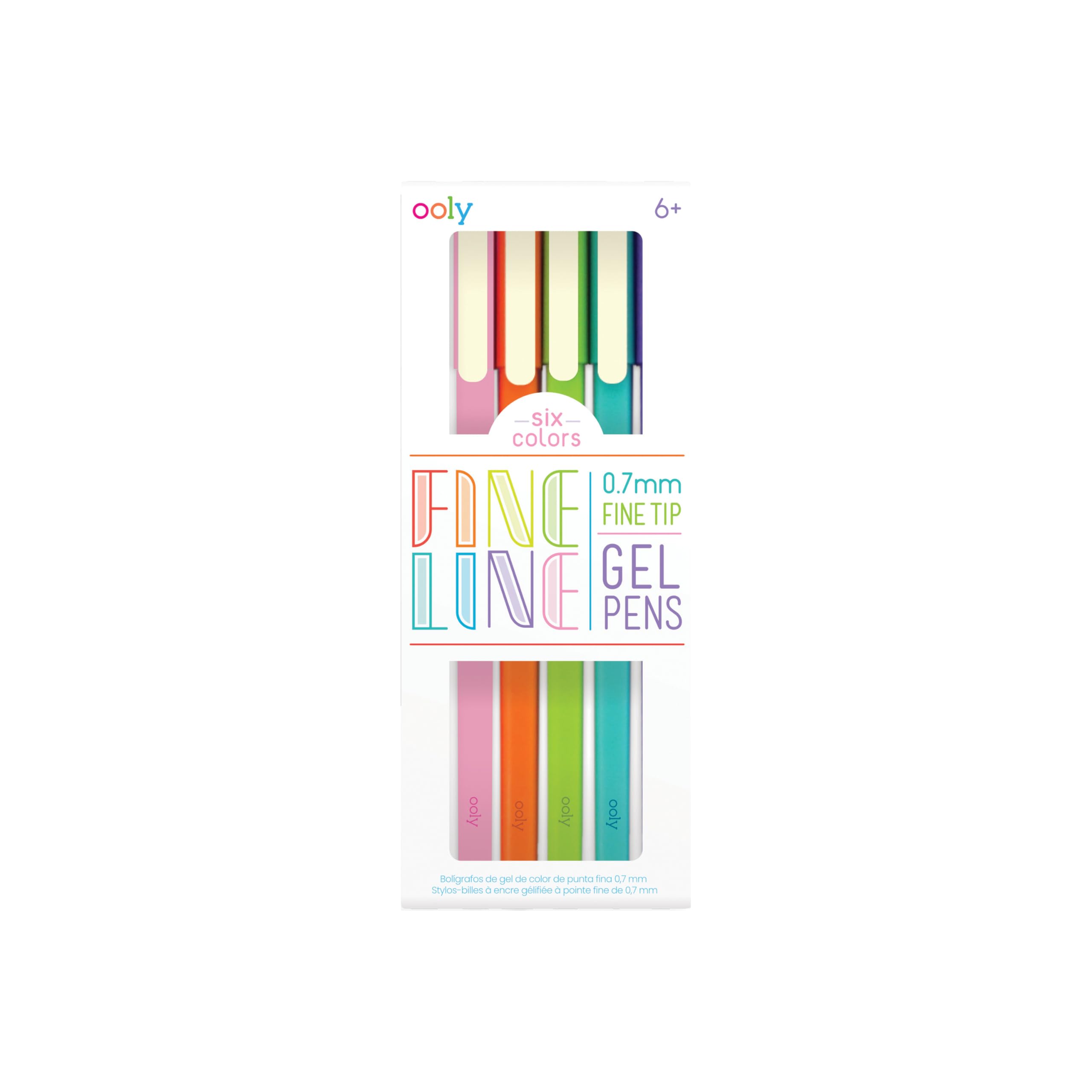 OOLY Fine Line Gel Pens Pack of 6