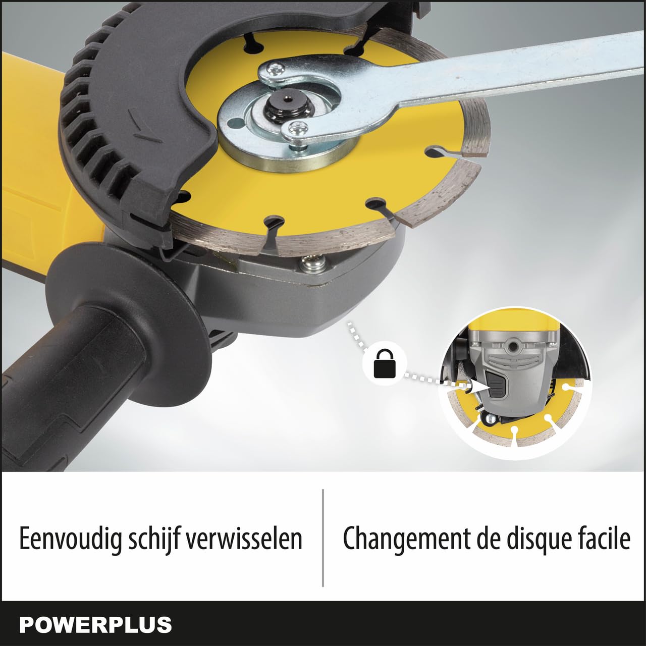 POWERPLUS POWX06250 Smerigliatrice angolare gioco 2000 W Ø 230 mm + 750 W Ø 115 mm - 4 AC