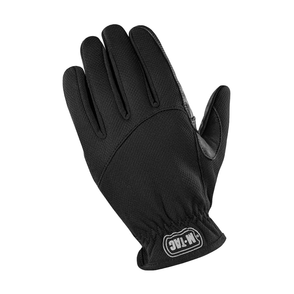 M-Tac Guanti tattici Scout Tactical Mk.2 - Pelle & Sintetico, antiscivolo, traspiranti, caldi, resistenti, per attività all'aperto, tiro e militari, colore nero, M