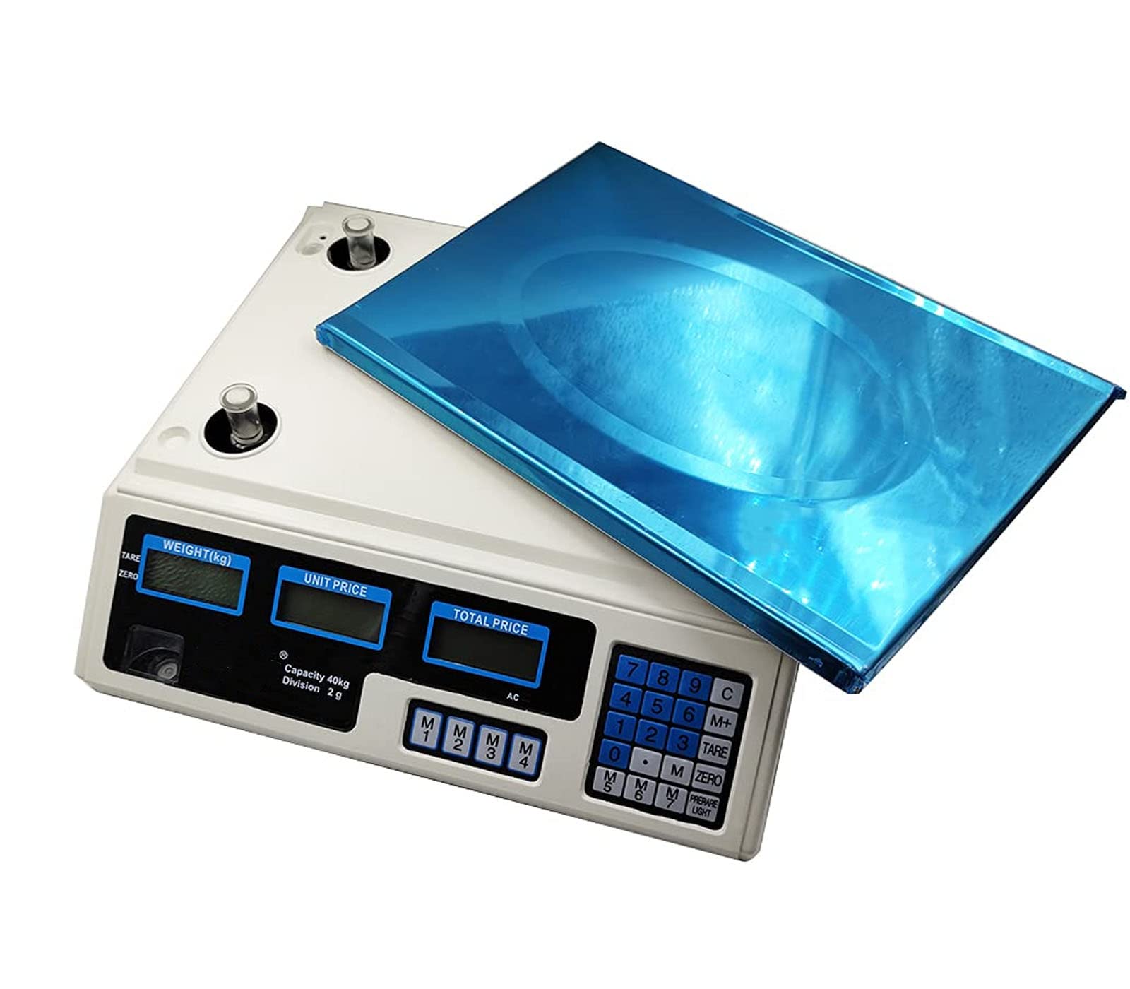 Bilancia Digitale REPLOOD 300 Kg - Piatto 40x50 Cm | Per Negozio, Casa E Azienda