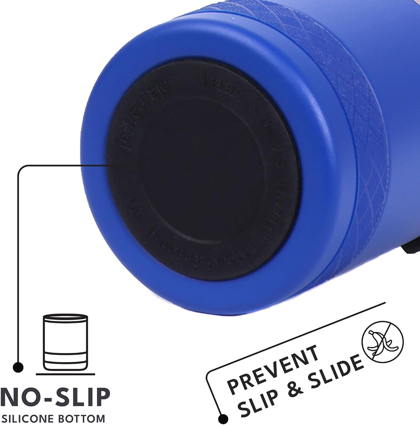 Elemental Recess Lowball Tumbler, 10oz Triple Wall Stainless Steel Cup with Non-Shattered Tritan Lid, Insulated Whiskey Glass, Insulated Coffee Tumbler Mug for Hot & Cold Drinks - Royal Blue - Image 6