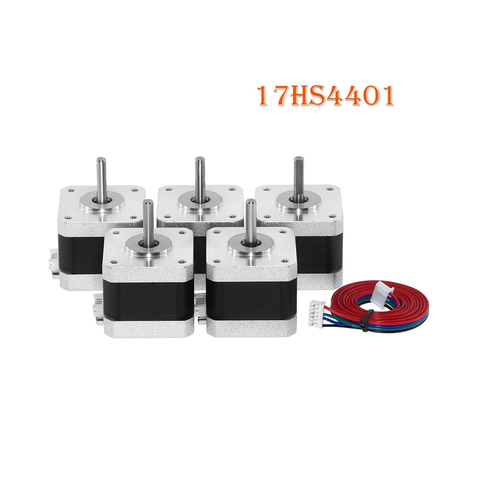 Motor Paso A Nema 17 5 Uds 17HS4401 NEMA17 42 4-Lead 42BYGH 1.5A Con Línea For Impresora 3D Y CNC