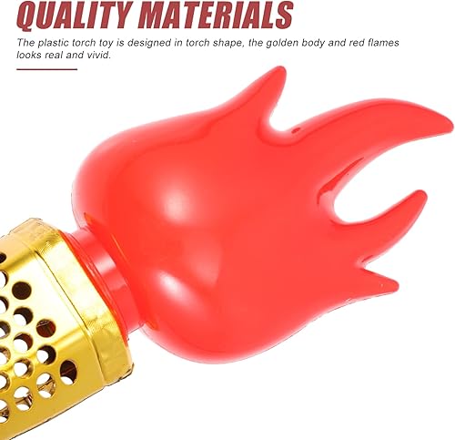 Miniatura 7 de Toyvian Divertida antorcha de juguete de simulación Pla- stic Prop Luminoso Magics Wand Juguete para la escuela Cosplay Medieval Luau fiesta