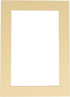 CountryArtHouse Tan Acid Free 12x16 Picture Frame Mats with White Core Bevel Cut for 8x10 Pictures - Fits 12x16 Frame - One Mat