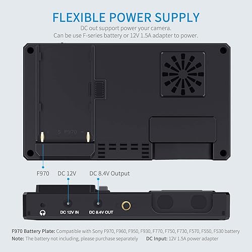 Miniatura 8 de FEELWORLD CUT6 Monitor de grabación de 6 pulgadas Cámara de campo DSLR USB2.0 grabadora, pantalla táctil 1920x1080 forma de onda HDR HDMI Loop Out