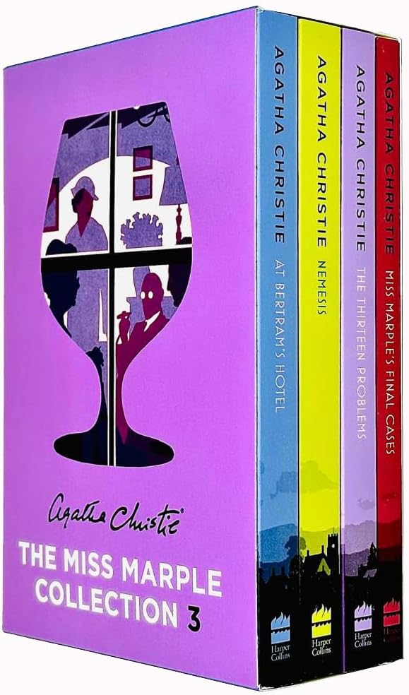 Miss Marple Mysteries Series Books 11 - 14 Collection Set by Agatha Christie (At Bertram’s Hotel, Nemesis, The Thirteen Problems & Miss Marple's Final Cases)
