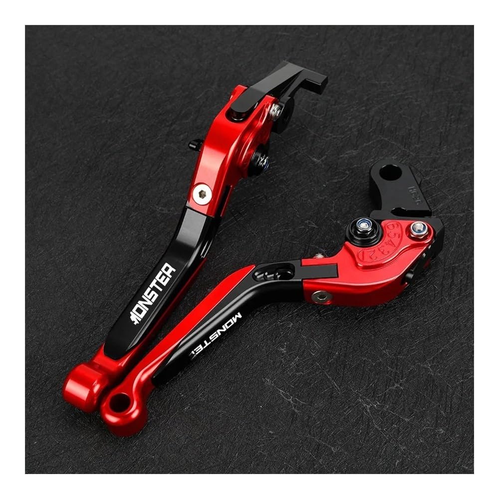 Leva freno frizione Per MONSTER 950 Per Monster 937 2021 2022 2023 Moto Allungabile Freno A Mano Leve Di Frizione Maniglia Manopole Del Manubrio(Monster-17)