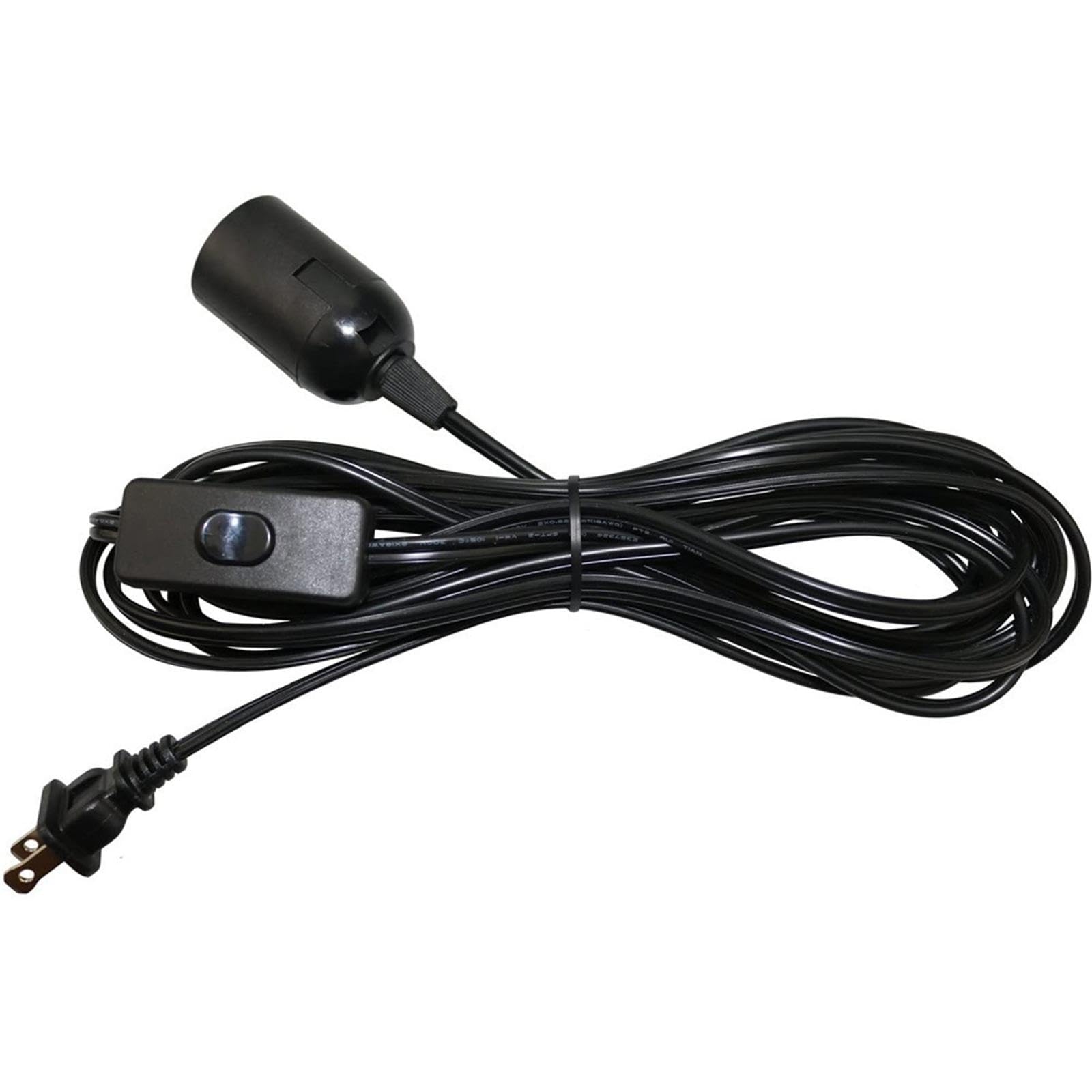hanging lantern extension cord cable with e26 pendant light socket farmhouse 1.8m cable black