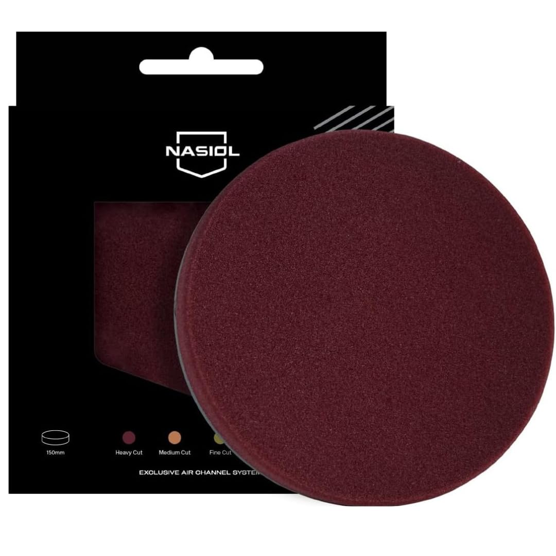 NASIOL - Heavy Cutting Pad - 150mm - Burgundy Red