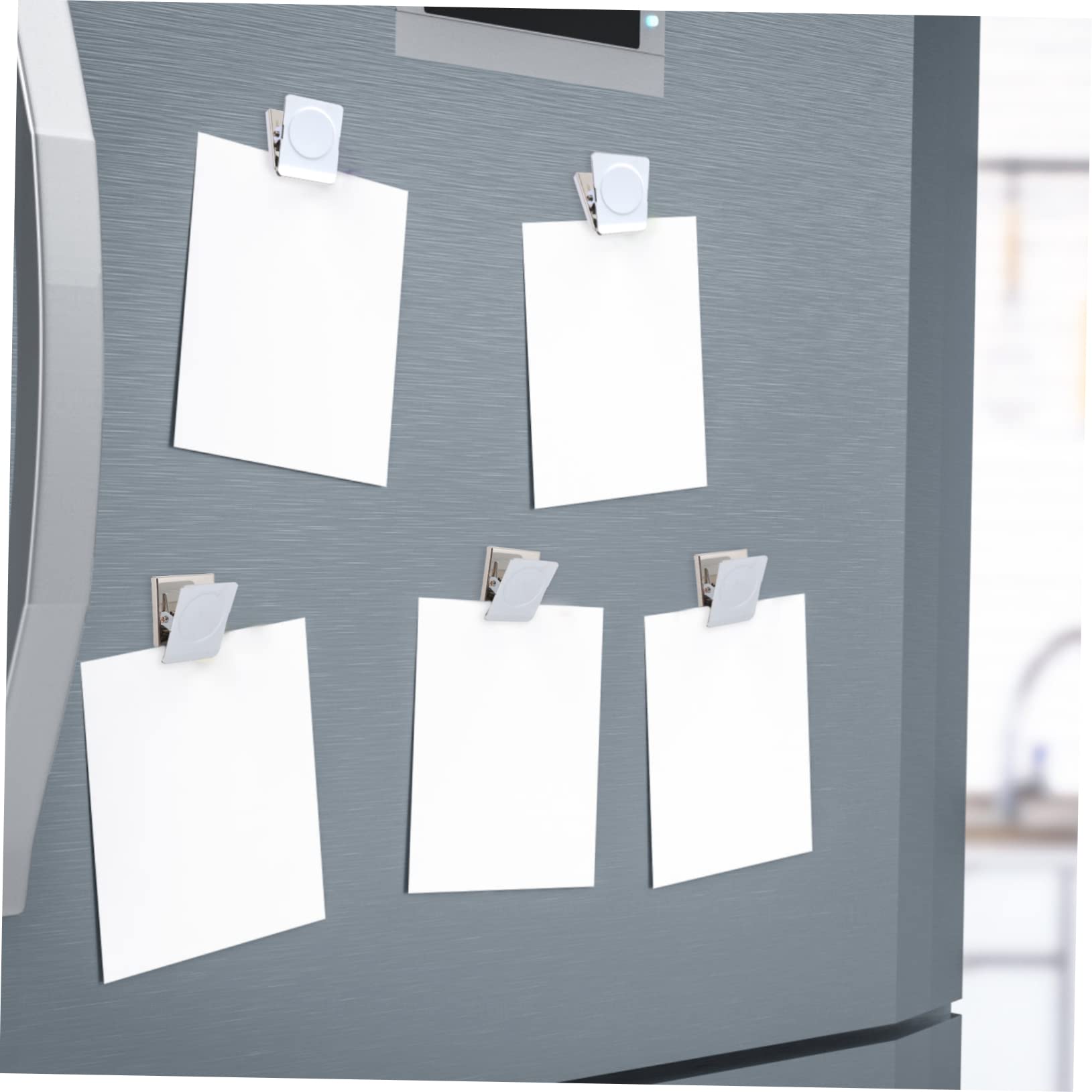 Magneetklemmen, 30 stuks, whiteboard-magneten, koelkastmagneten met clip, magneetclips, magneetclips, voor foto's, stickers, tassen, koelkast, whiteboard, 10 kleuren