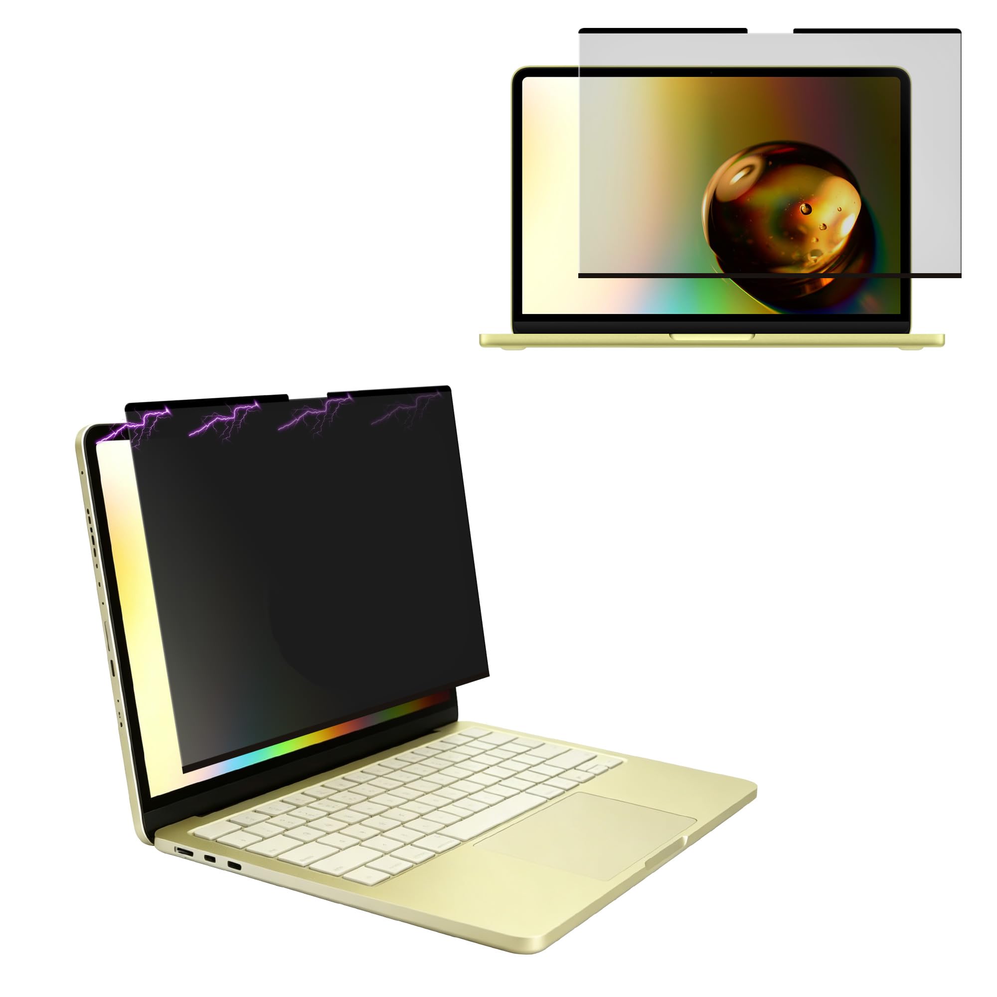kwmobile Folia prywatności Apple MacBook Neo – magnetyczny filtr prywatności – filtr antyszpiegowski