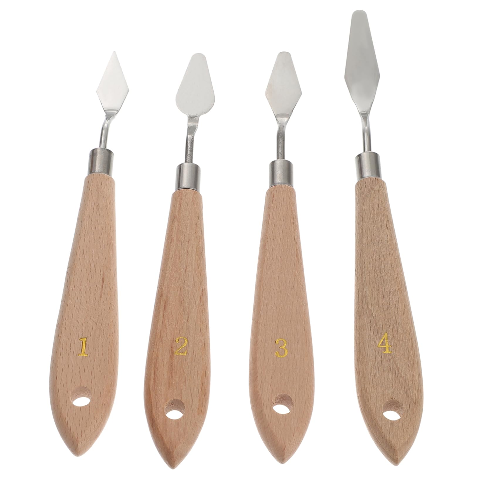 HAPINARY Artist Palette Knife Set 4pcs Plastic Spatula for Oil Painting Perfect for Canvas Mixed Media