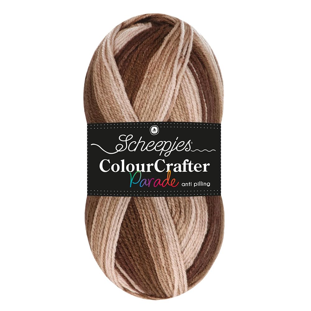 Scheepjes Colour Crafter Parade 1x100g - 409 Brown Blend Crochet and Knitting Yarn