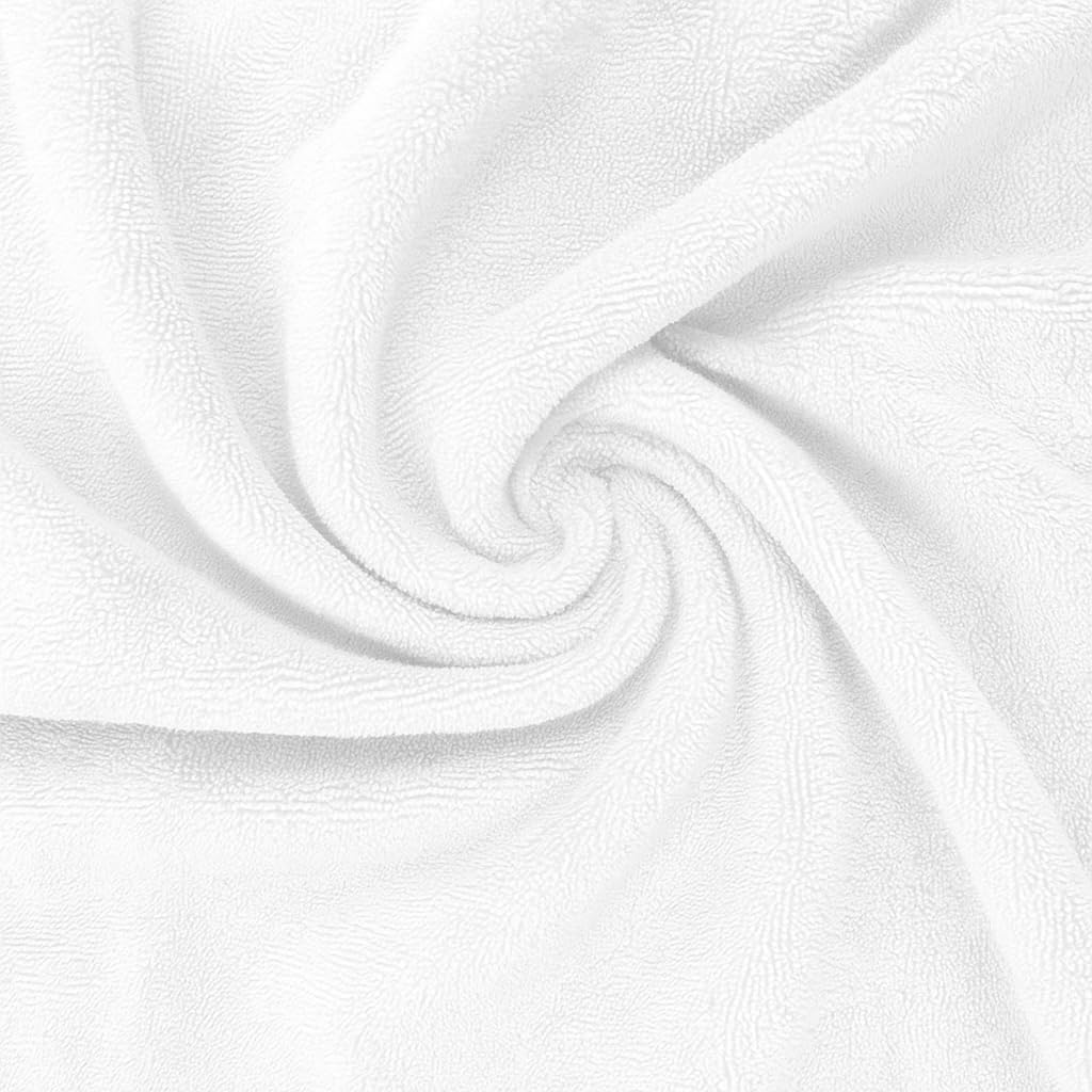 6-Piece Turkish Cotton Towel Set – Bath Towels, Hand Towels & Washcloths, 600gsm, Oversized, Soft & Absorbent, Quick-Dry, Silver Grey, Ideal for Guest Bathroom, Dorm, Spa, or Beach