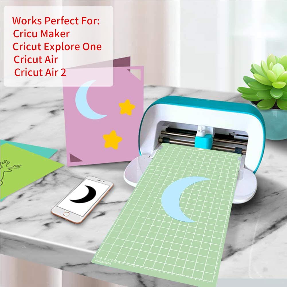 Cutting Mat for 12x24 inch Cutting Mats Set Adhesive Sticky for Maker/Explore One/Air/Air 2 with Scraper(6PCS)