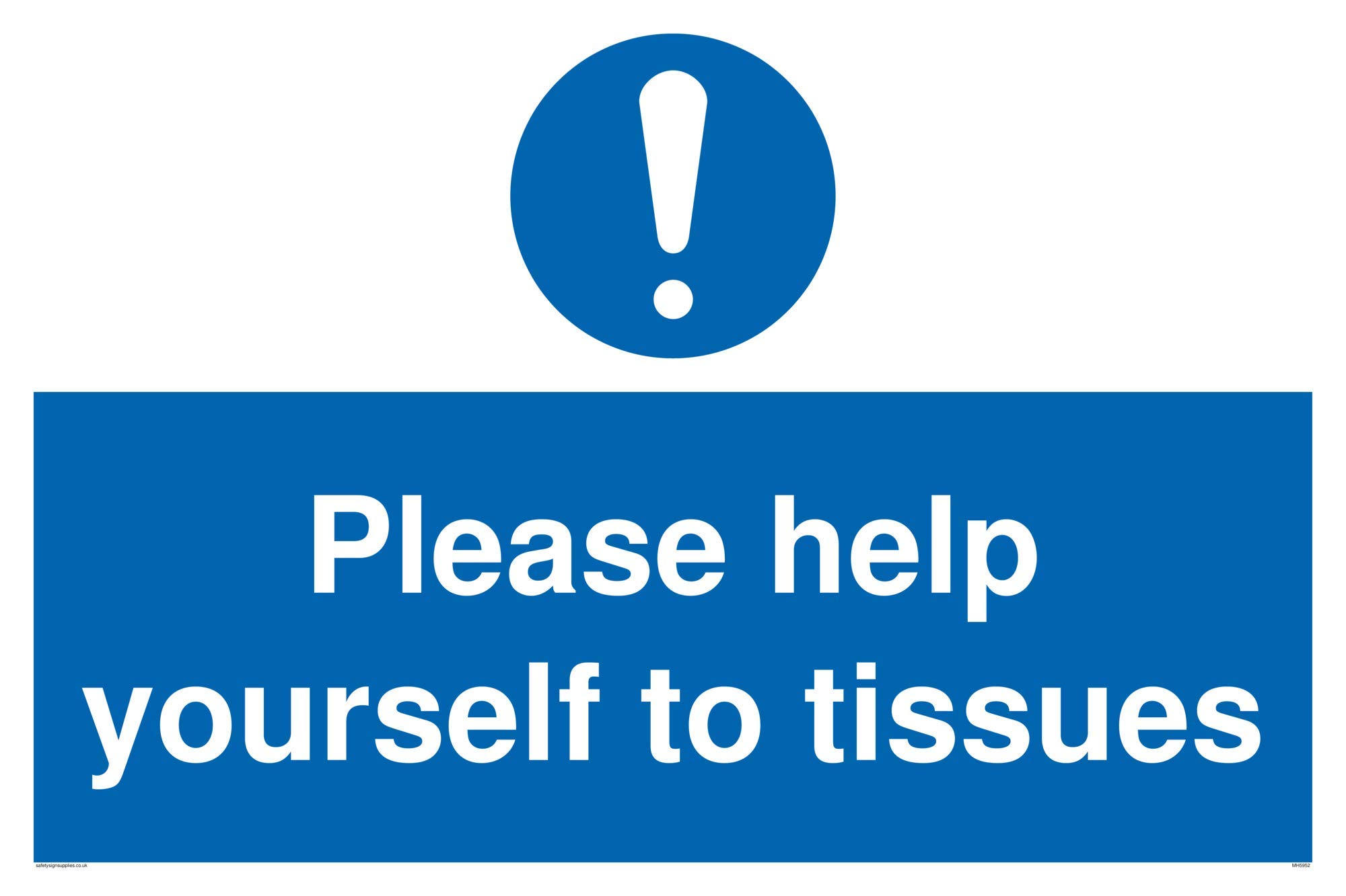 Please help yourself to tissues sign - Vinyl/Sticker