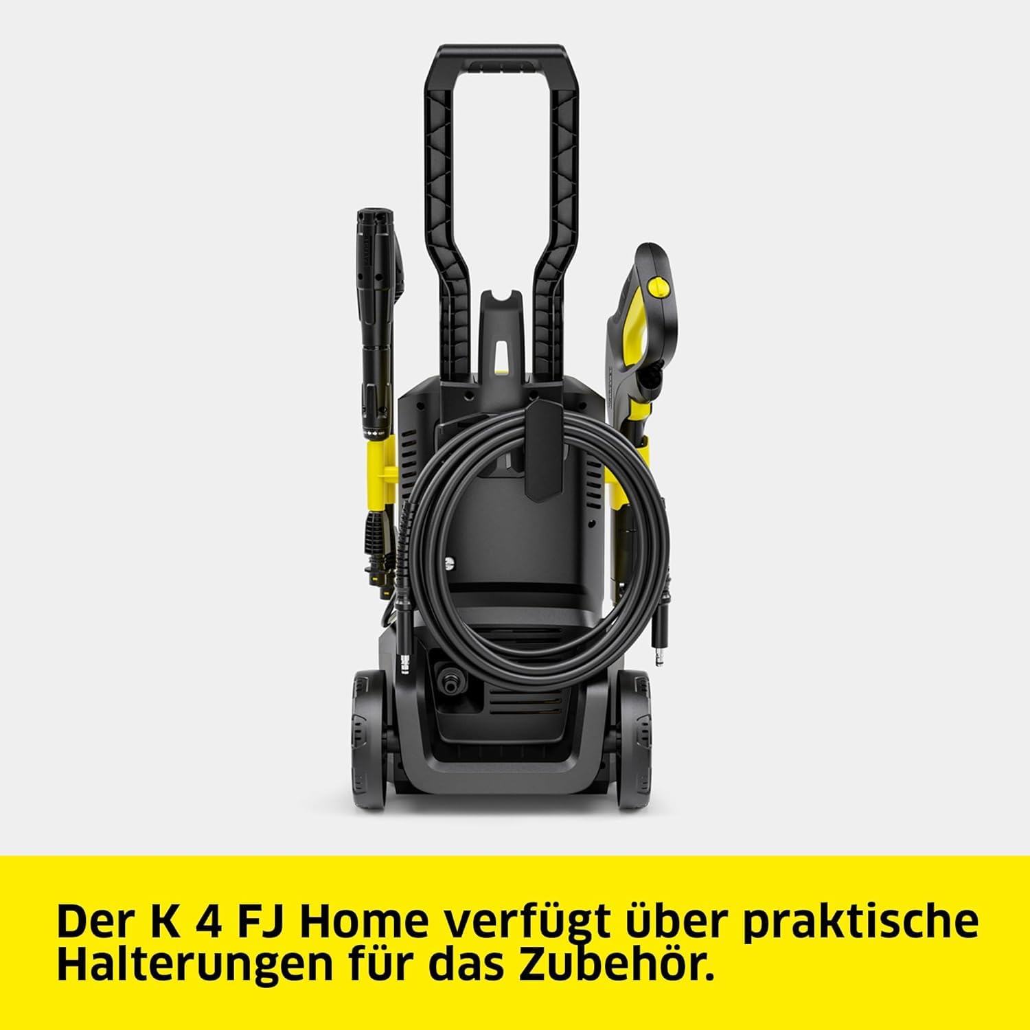 Kärcher Hochdruckreiniger K 4 FJ Home, 130 bar, 420 l/h, 30 m²/h, Wasserfilter, HD-Pistole, Dreckfräser, VPS, Schaumdüse