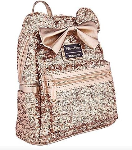 black and gold mini backpack