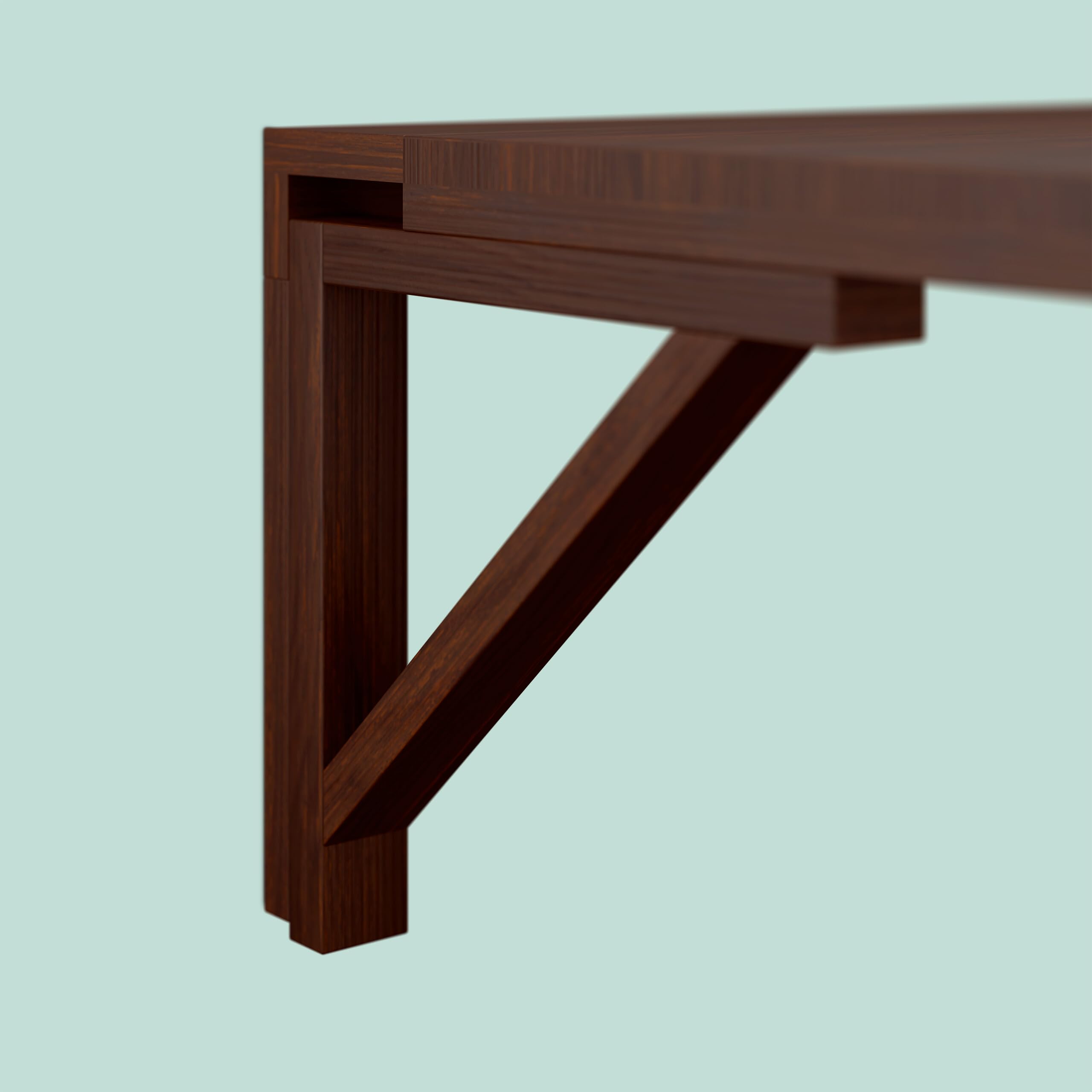 Relaxdays Tavolo a Scomparsa da Muro Cucina, Tavolino Pieghevole, Scrivania in Legno da Parete, LxP: 60x40 cm, Marrone