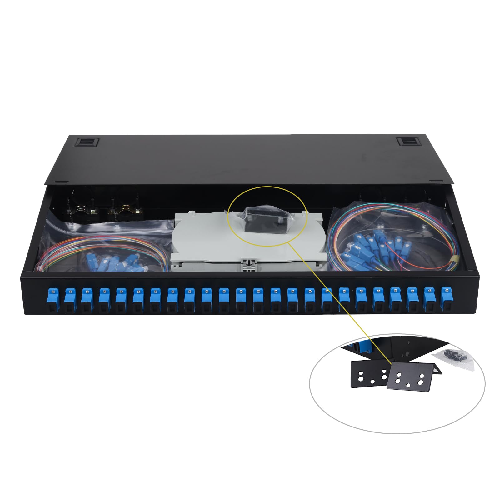 Snapklik.com : FYBOPTWU-24 Singlemode 24 Port SC-UPC Fiber Optic Rack ...