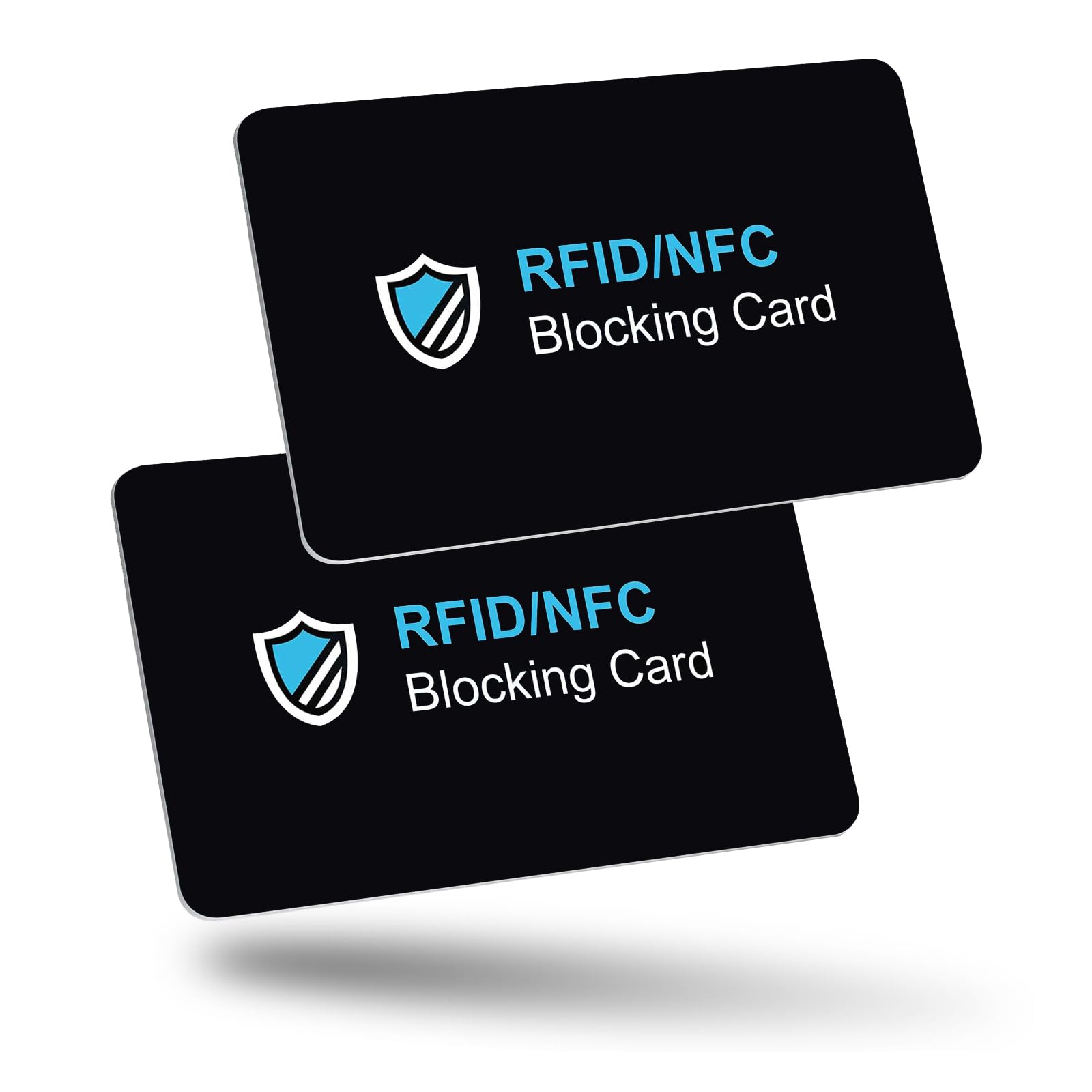 2pcs RFID/NFC Blocking Card, Credit Card Protector,RFID Blocking Cards for Men & Women,Credit Card Holder RFID Blocking,Armoured Card Entire Wallet Protection,Anti-Theft Contactless NFC Blocker