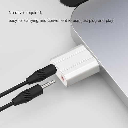 Miniatura 5 de Vandesail, adaptador de audio con USB 2.0. Tarjeta de sonido externa estéreo 7.1 con conector de 3.5 mm con micrófono y audífonos para Windows, Mac,